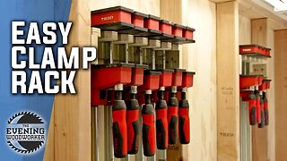 THIS IS EASY! Super Simple Clamp Rack | Evening Woodworker