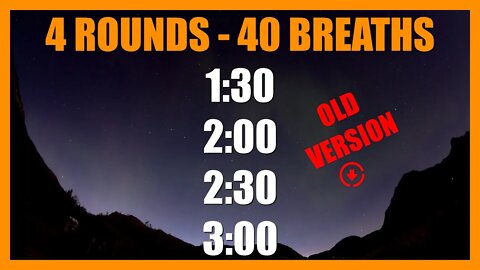 4 rounds [old version] Wim Hof guided breathing: + OM MANTRA