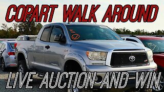 Copart Walk Around, Live Auction, And We Win, Benz, Audi, Corvette, And More