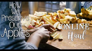How We Preserve 30 lb Of Apples for One Month /Online Haul/ Prepping Like Grandma | EP 25