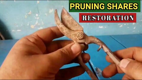 Rusty Hand Pruners Restoration / Restoring old pruning shears
