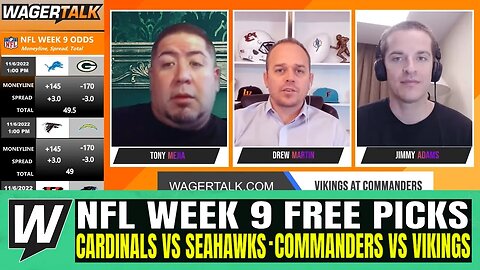 Cardinals vs Seahawks | Commanders vs Vikings | Predictions and Picks | NFL Betting Preview Week 9