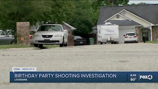 Six wounded in shooting at child's birthday party in Louisiana