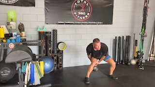 Exercise Technique #9 Kettlebell: Figure 8 to Cross Clean