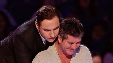David Williams Hero Saves Simon Cowell Live From Choking | Britain's Got Talent