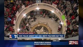 Day two of teacher walkout at the Capitol