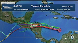Latest update on Tropical Storm Iota - 11/14/20