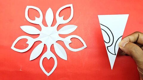 Paper Cutting Snowflake Design ❄️ How to Make Snowflake Out of Paper 🎄 Easy Paper Crafts