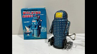 Polka dot walking robot. Once you see it you can’t unsee it! 👁️👁️