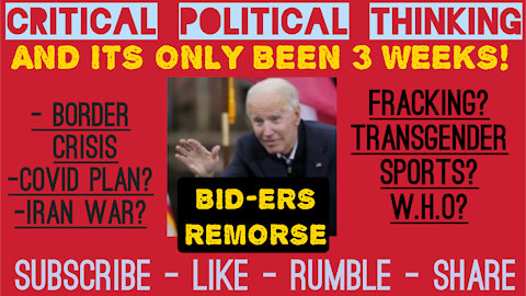 Biden & Voters Remorse! Border, Covid, & Iran Crisis, Lost Jobs, Biden's America Last Policy!