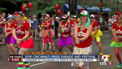 Cincinnati Pride Parade and Festival draws big crowd