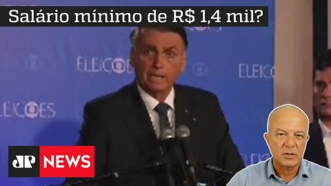 Bolsonaro fala sobre salário mínimo e relações com outros países