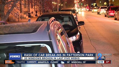 Getting a handle on Patterson Park car break ins