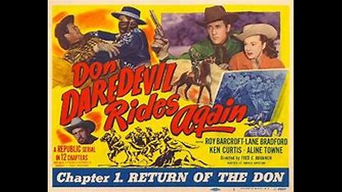 DON DAREDEVIL RIDES AGAIN (1951) ---colorized