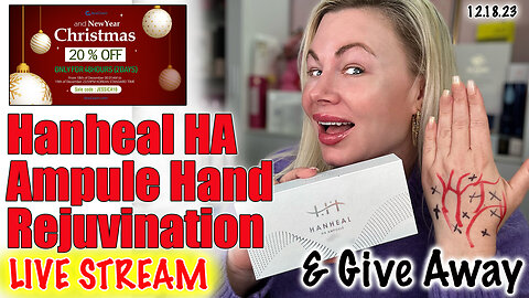 Live Stream Hanheal HA Hand Rejuvination Meso therapy, AceCosm | Code Jessica10