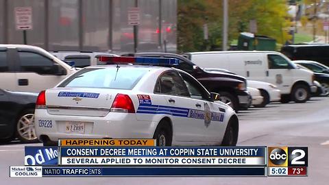 Consent decree meeting planned at Coppin State University