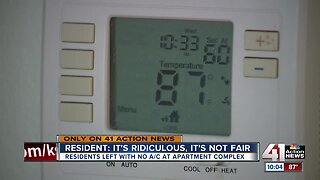 Residents remain without air conditioning at south Kansas City apartments