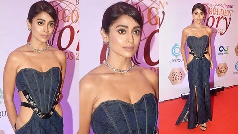 Gorgeous 🥰 Shriya Saran Arrived at Golden Glory Awards 😍💖📸