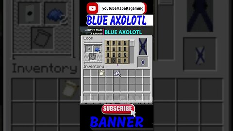 Blue Axolotl Banner | Minecraft