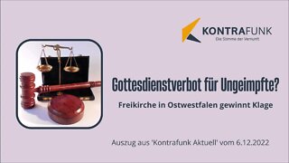 Gottesdienstverbot für Ungeimpfte? Freikirche gewinnt Klage | Kontrafunk