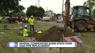 Several communities suing state over lead pipe replacement