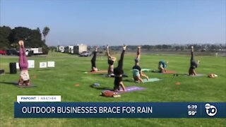Local outdoor businesses prepare for rain
