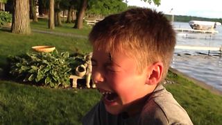 Brave Boy Lets Bug Crawl All Over His Face