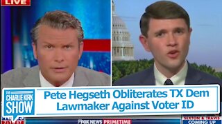 Pete Hegseth Obliterates TX Dem Lawmaker Against Voter ID