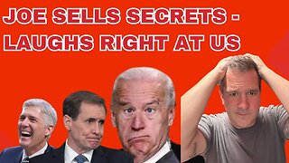 JOE admits to SELLING your governments secrets!!