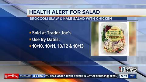 Recall Alert: Chicken salads sold at Trader Joe's