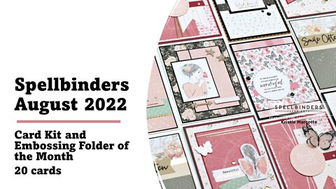 Spellbinders | August 2022 Card kit | 20 cards 1 kit