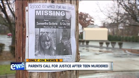 Parents call for justice after the murder of Samantha Guthrie, teen's body dumped in wooded area