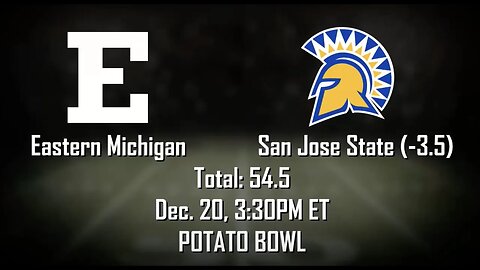 Eastern Michigan vs San Jose State Prediction & Picks | Potato Bowl Betting Advice | December 20