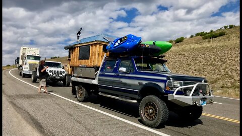 LIVE on the SIDE OF THE ROAD in Colorado w/ @Down2Mob Overland & @Truck House Life!