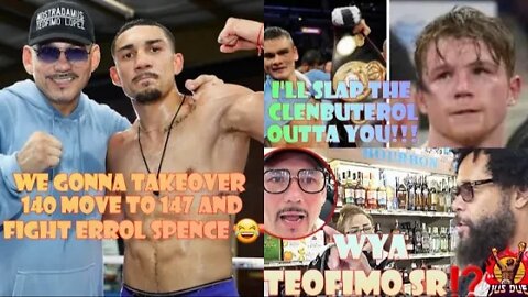 MAIDANA THREATENS TO SLAP 👋 THE CLENBUTEROL OUT CANELO 🤯 TEOFIMO SAYS HE'LL FIGHT SPENCE 🤬 #TWT