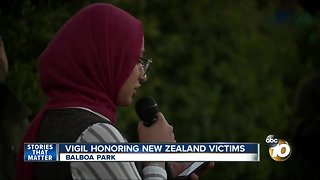 New Zealand vigil in Balboa Park