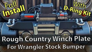 BEST Winch Plate for Stock Jeep Bumper / Rough Country Winch Plate Install