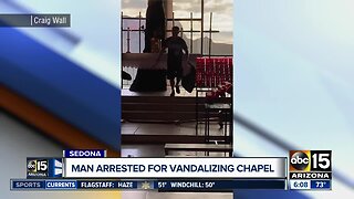 Man arrested after vandalism at Sedona chapel