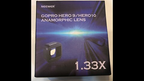 NEEWER Upgraded Version 1.33x Anamorphic Lens GoPro Hero 9 10 11 Widescreen Cinematic Flare Effect