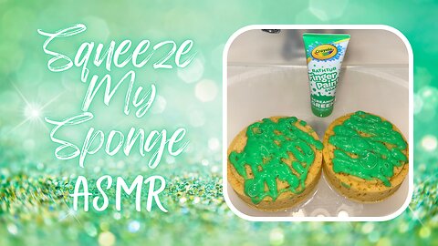 Gorgeous Green Soapy Sudsy Sponge Squeezing ASMR #SqueezeMySponge