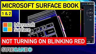 Microsoft Surface Book 1_2 Blinking RED LED Not turning on. Manual eject method.