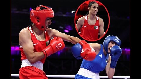 Male boxer beats female boxer in 46 seconds..