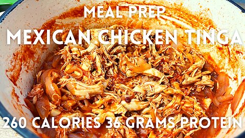 Easy Meal Prep Recipe For Fat Loss and Muscle Building High Protein Chicken Tinga