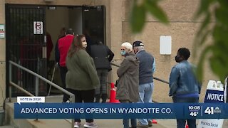 Early voting began Tuesday in Wyandotte County