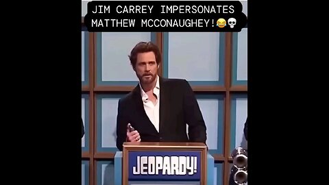 Jim Carrey impersonates Matthew McConaughey.