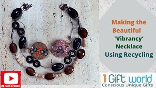 Make the 'Vibrancy' Necklace with Recycled Materials | How to Style | Fashion Inspiration | #shorts