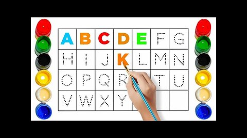 How to write ABCD || Learn to write ABCD for Toddler and Kid, English alphabet A to Z for Preschool