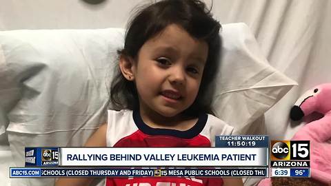 Family rallying behind a Valley five-year-old battling leukemia