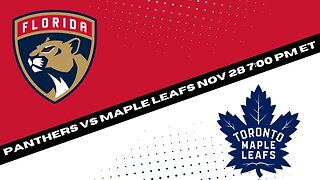 NHL Betting Action: Florida Panthers vs Toronto Maple Leafs - Expert Picks & Predictions 11/28
