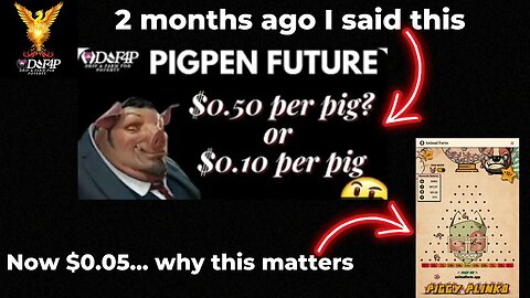 Drip Network Piggy Plinko and what is happening to Pig Pen dividends